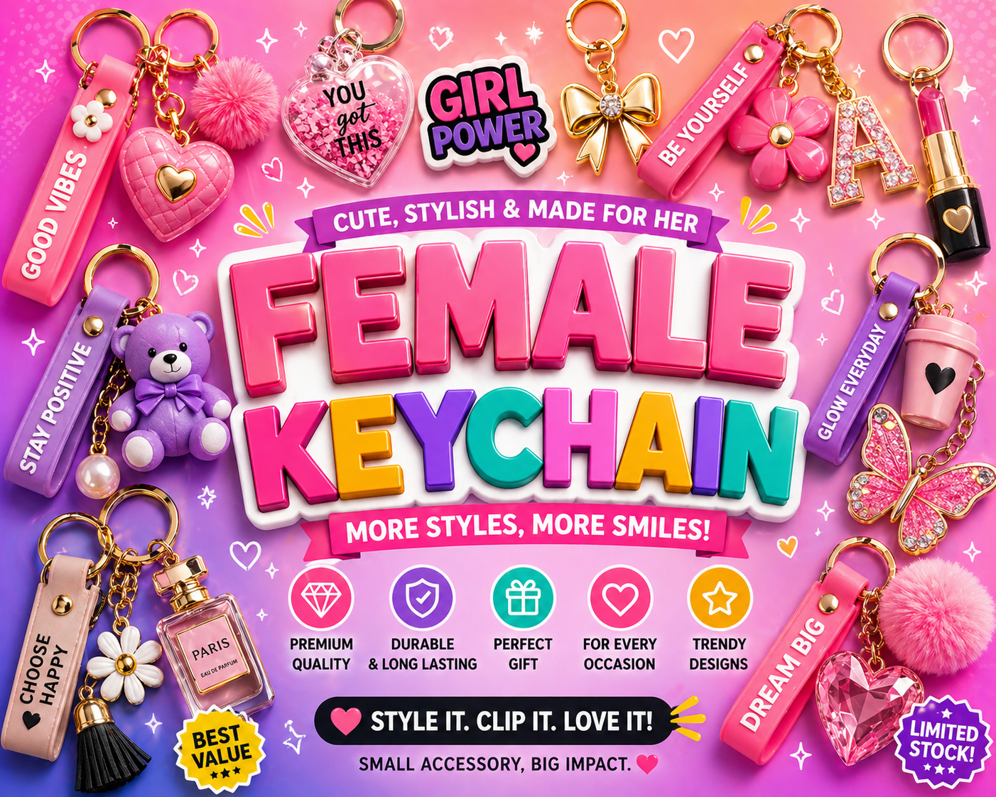 FEMALE KEYCHAINS